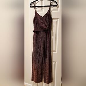 Sparkling Metallic Copper Jumpsuit